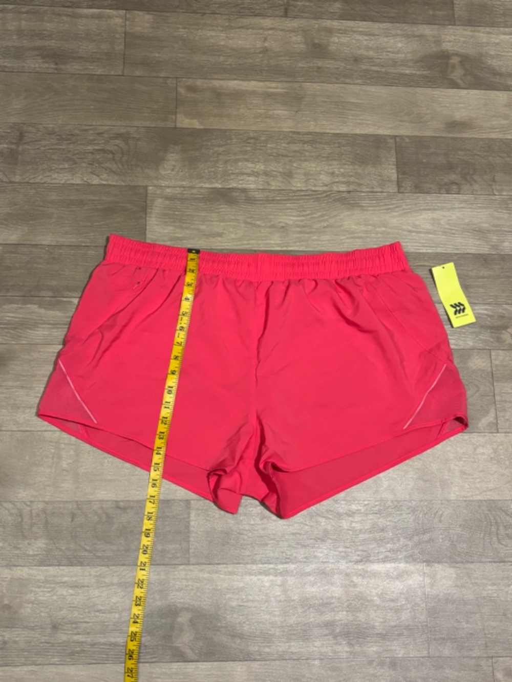 All In Motion Women's Woven Mid-Rise Run Shorts Vibrant Pink - Picture 9 of 16